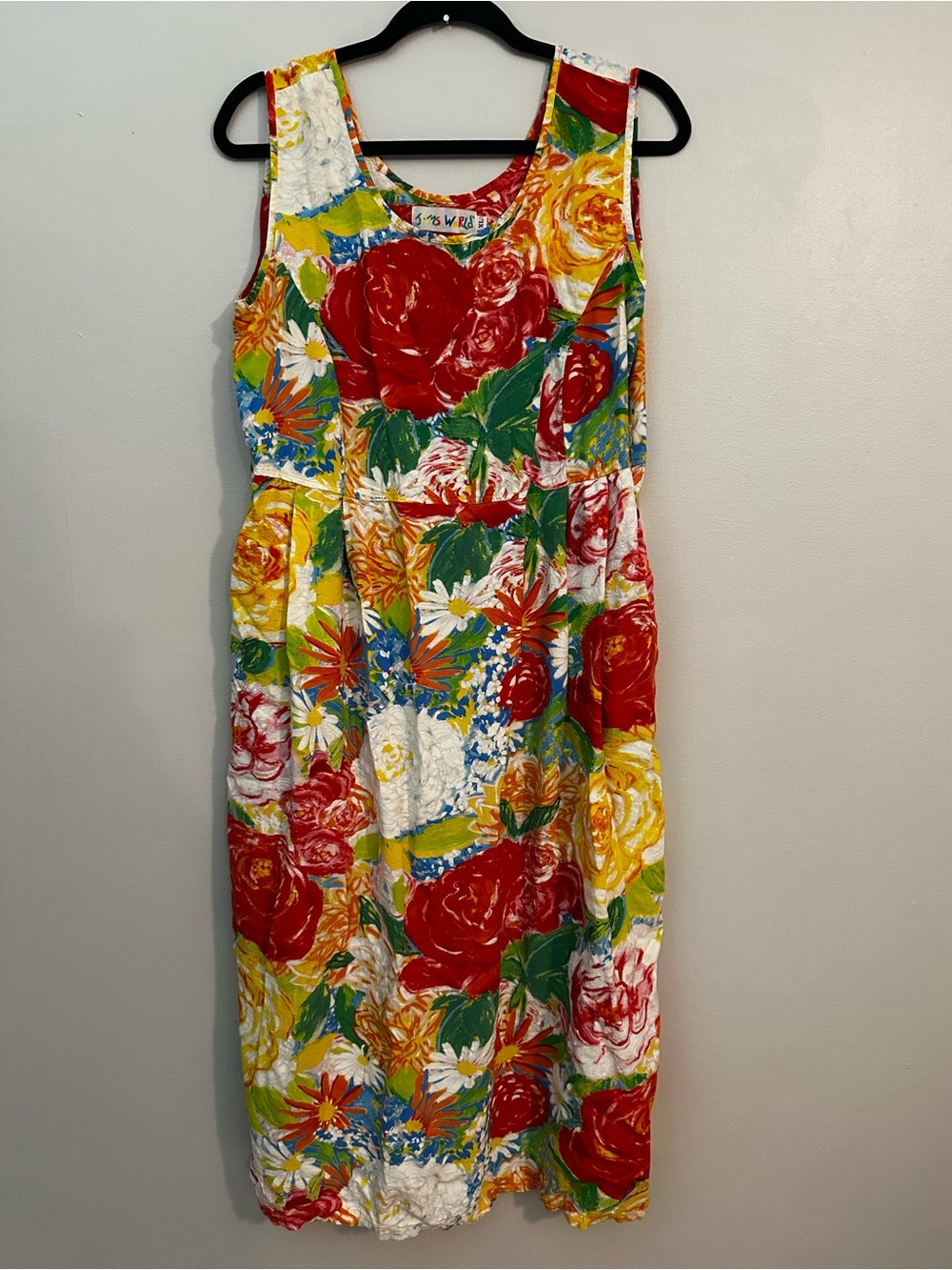 Vintage Jams World Sleeveless Rayon Dress